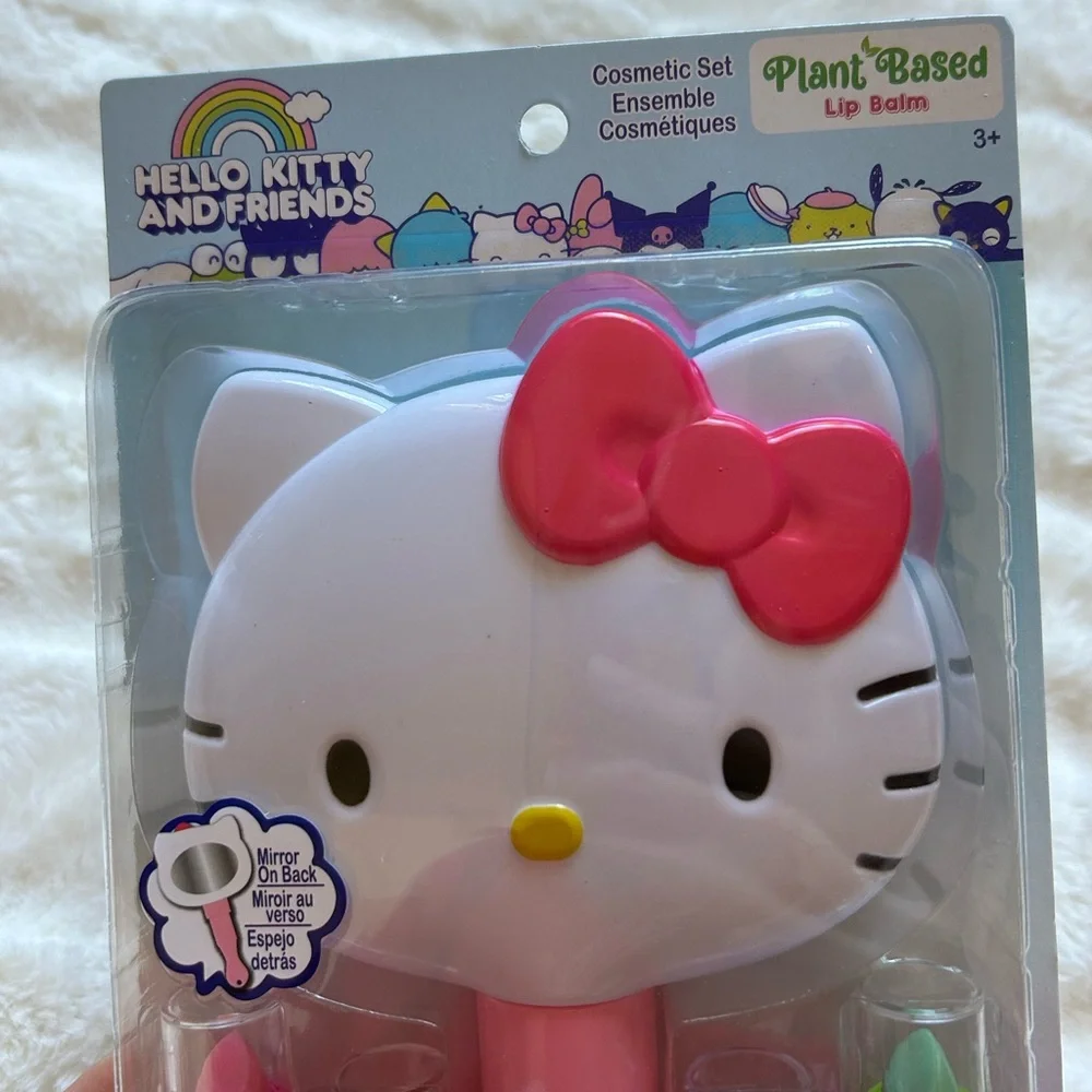 Townley Girl Sanrio Hello Kitty&Friends Plant Based Lip Balm and Mirror Set